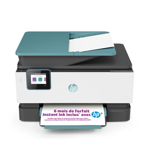 Imprimante Tout-en-un HP OfficeJet Pro 9015e Noir et vert