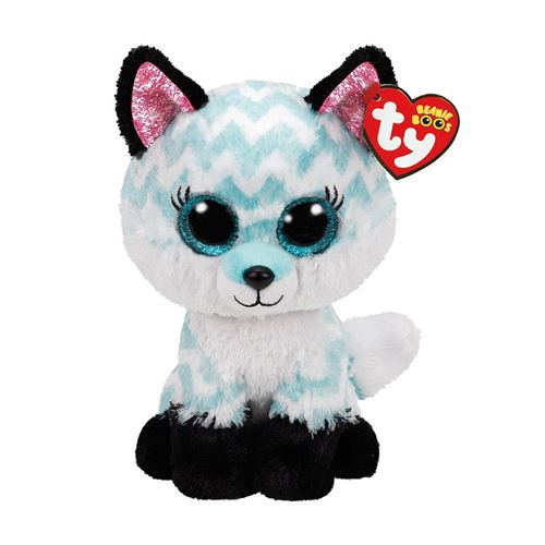 Ty Multicolore Peluche Beanie Boo's Medium Atlas Le Renard
