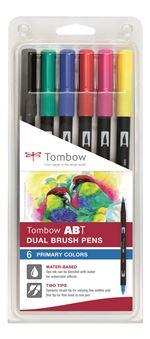 Set de 6 feutres Tombow France & Benelux Abt Dual Primaires