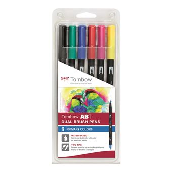 Set de 6 feutres Tombow France & Benelux Abt Dual Primaires