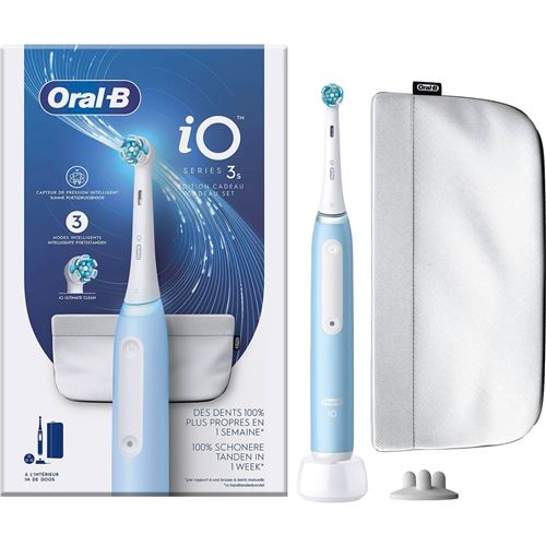 Oral B Bleu/Blanches Io3 Ice Blue Edition Cadeaux - Image 3