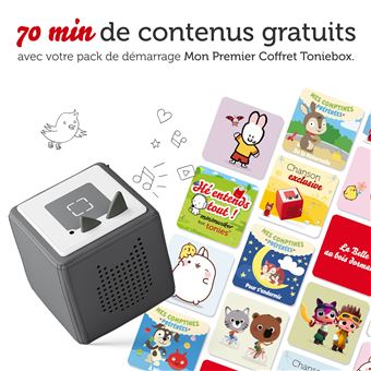 Jouet multimédia Tonies Mon Premier Coffret Toniebox Granite Gris