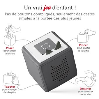 Jouet multimédia Tonies Mon Premier Coffret Toniebox Granite Gris