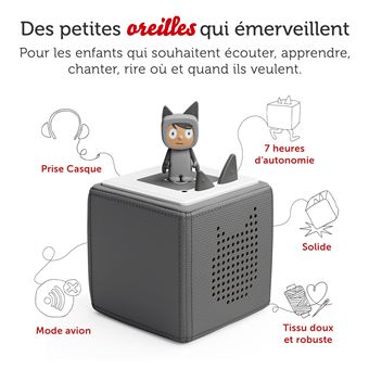 Jouet multimédia Tonies Mon Premier Coffret Toniebox Granite Gris