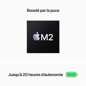 MacBook Pro 13'' 512Go SSD 24Go RAM Puce M2 CPU 8 cœurs GPU 10 cœurs Gris sidéral Nouveau