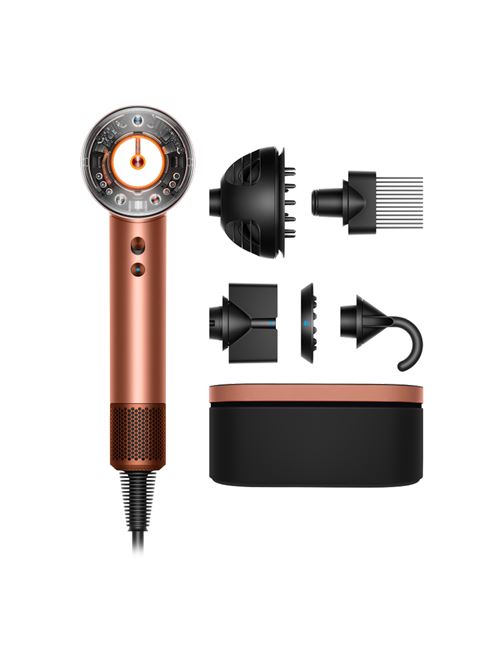 Sèche-Cheveux Dyson Supersonic Nuralcheveux Bouclés A Frisés Édition Gifting 2025 Soie Ambrée