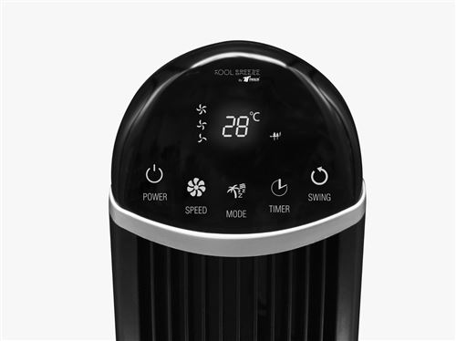 Ventilateur Tour Thulos TH-VN5010 avec Télécommande Noir