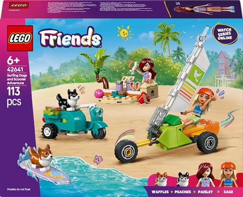 Lego Friends Lego® Friends 42641 Chiens Surfeurs Et Aventures En Scooter