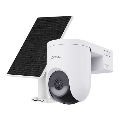 Pack Caméra de surveillance connectée Ezviz HB8 Lite 4G extérieure Blanc + panneau solaire