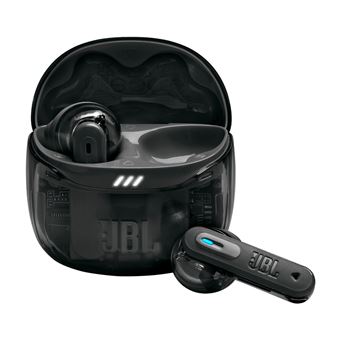 Ecouteurs sans fil JBL Tune Flex 2 Ghost Edition Bluetooth avec réduction active du bruit Noir fantôme