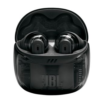 Ecouteurs sans fil JBL Tune Flex 2 Ghost Edition Bluetooth avec réduction active du bruit Noir fantôme
