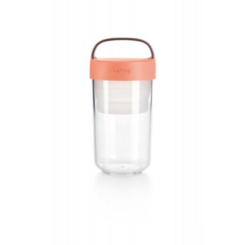 Jar to go Lunchbox Lékué 600 ml roze