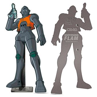 Figurine SP Collection Capitaine Flam Pin's Blister Card Crag 10,5 cm