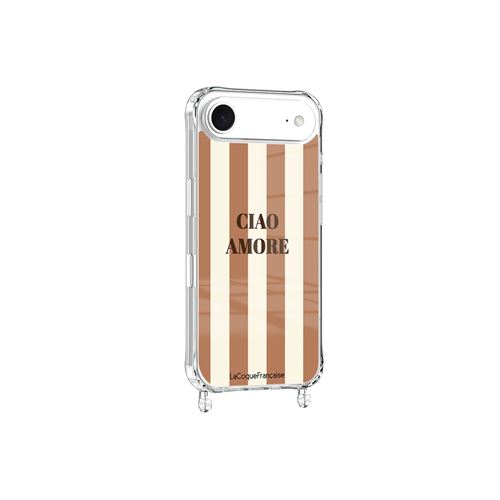 Coque imprimée La coque Française MagSafe Ciao Amore avec anneau Beige pour iPhone Air