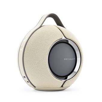 Enceinte sans fil portable Devialet Mania Sandstorm inclus une station de charge sans fil