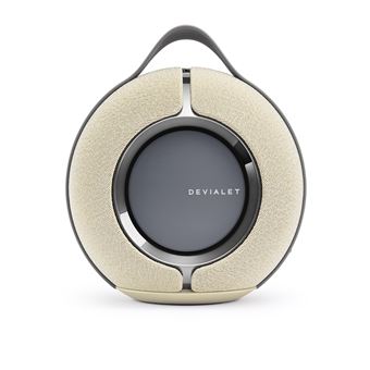 Enceinte sans fil portable Devialet Mania Sandstorm inclus une station de charge sans fil