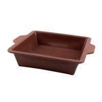 Moule à gateau en silicone Point Virgule 20x20x6cm Marron