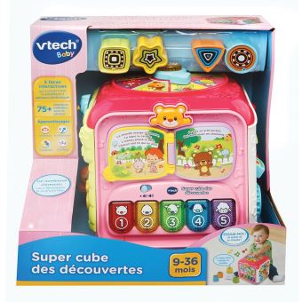 Super Cube De Decouverte Vtech Baby Rose Jeu D Eveil Achat Prix Fnac