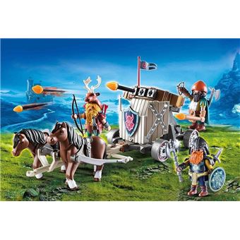 Playmobil Knights Les combattants nains 9341 Char de combat avec baliste et nains