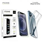 Pack coque souple + verre trempé pour iPhone 12 / 12 Pro