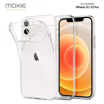 Pack coque souple + verre trempé pour iPhone 12 / 12 Pro