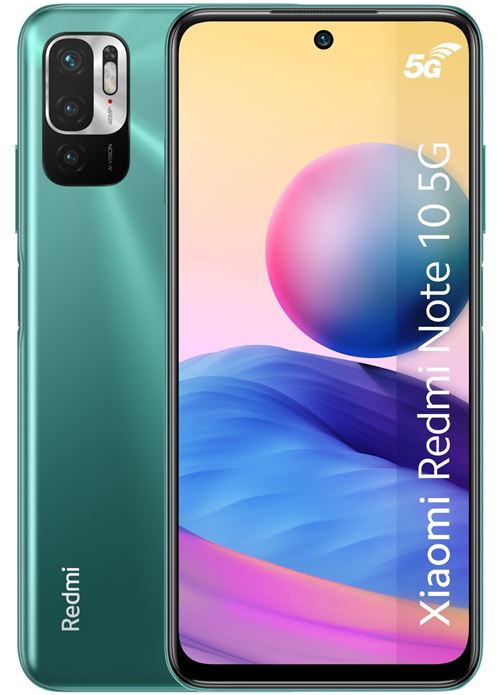 Acheter Smartphone Xiaomi Redmi Note 10 5G 6,5"" Double SIM 128 Go Vert État correct - 139,90 € Smartphone Xiaomi Redmi Note 10 5G 6,5"" Double SIM 128 Go Vert État correct - Xiaomi reconditionné disponible sur Fnac
