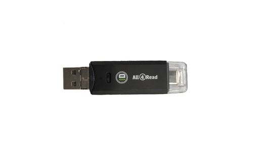 Lecteur de cartes Ideal SD/Micro SD All4Read avec ports USB, USB-C et micro USB