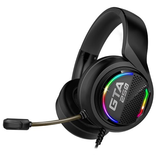 Casque Gaming filaire Spirit of Gamer GTA 250 RVB Noir