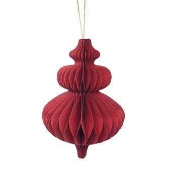 NATURE SUSPENSION PAPIER AIMANTEE 15CM ROUGE