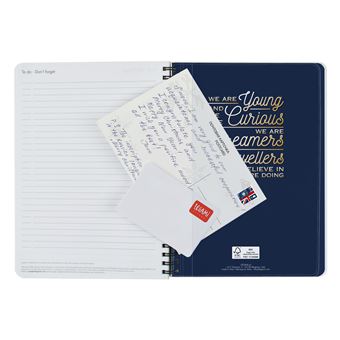 Agenda scolaire semainier Legami Etoiles Spiralé Large 15 x 21 cm 2021-2022