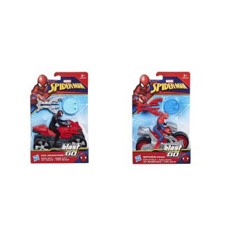 Figurine Spiderman Blast 'n Go : Spider-Man avec moto