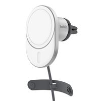 Chargeur de voiture magnétique avec Qi2 Belkin BoostCharge Pro 15 W Gris pour iPhone 12 + Adaptateur secteur USB-C de 20 W