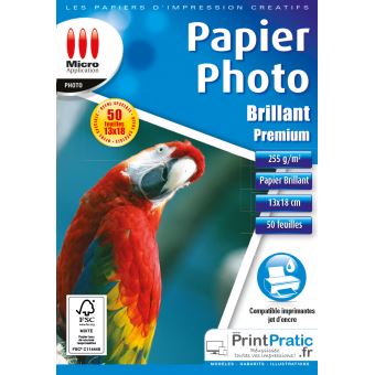 Papier imprimante Micro Application Papier Photo Premium - Brillant