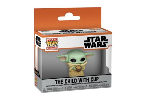 Porte clés Funko Pocket Pop! Mandalorian Child wCup - vue 2