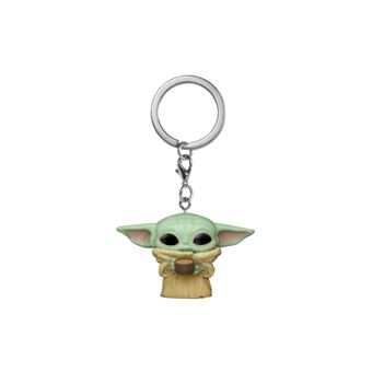 Figurine Funko Pop Keychain Mandalorian Child with Cup