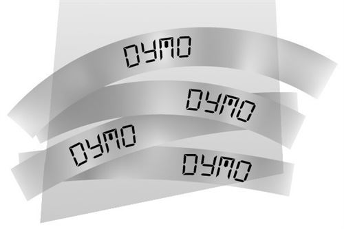 DYMO LetraTAG - Plastique - transparent - Rouleau (1,2 cm x 4 m) 1 cassette(s) ruban - pour LetraTag LT-100H, LT-100T
