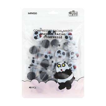 Masque visage compresse Miniso We Bare Bears Panda