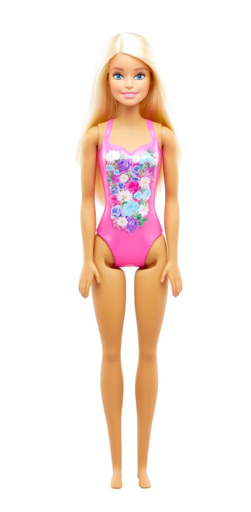 une Barbie poupée séance sur le plage avec une boisson 27291841