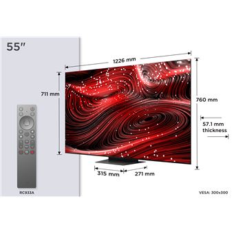 55C89K QD-MiniLed Systeme Bang & Olufsen 144Hz 4K 139cm 2025