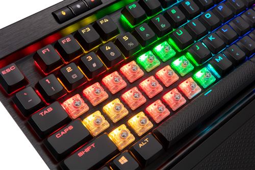 Corsair K70 RGB MK.2 Clavier Mécanique Gaming (Cherry MX Red, Rétro