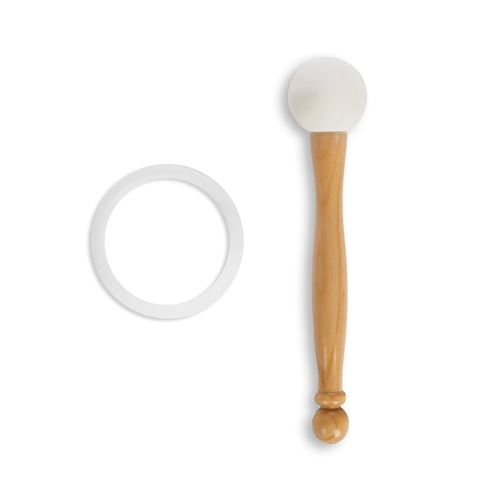 Bol Chantant En Cristal De Quartz 440 Hz Fesjoy - 8 Pouces (20 Cm) - Blanc, Note F - Méditation Yoga