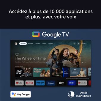 TV OLED Sony Bravia 8 55XR80 139 cm 4K UHD Google TV 2024 Noir