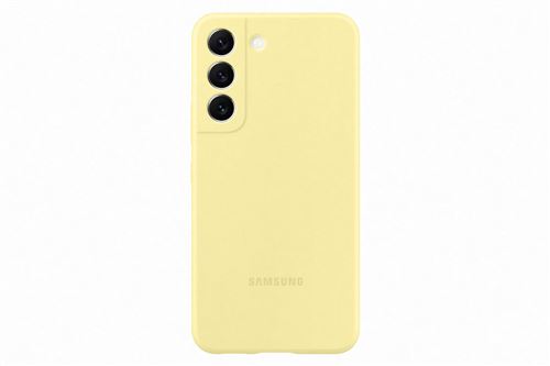 Coque en silicone pour Samsung Galaxy S22 Jaune