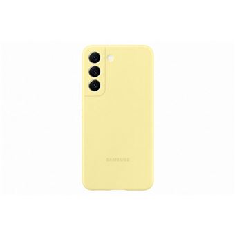 Coque en silicone pour Samsung Galaxy S22 Jaune