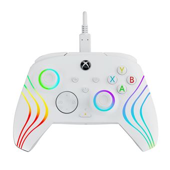 Manette filaire Pdp Afterglow Wave pour Xbox Series X/S/Xbox One/PC Blanc - 1