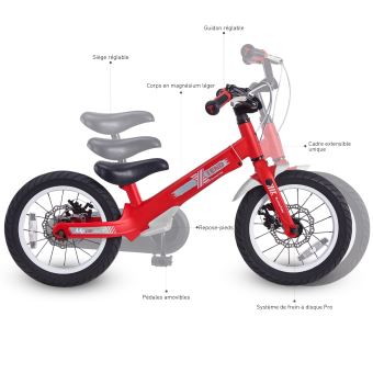 Vélo enfant Smartrike draisienne évolutif 3 en 1 Xtend Rouge