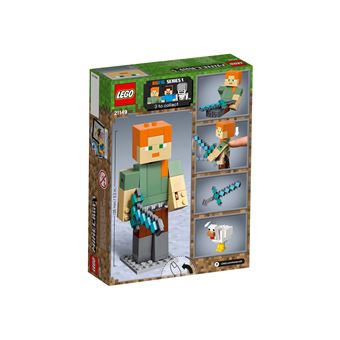 21149 Alex Minecraft BigFig avec un poulet, LEGO(r) Minecraft(tm)