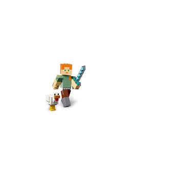 21149 Alex Minecraft BigFig avec un poulet, LEGO(r) Minecraft(tm)