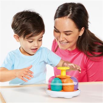 Jeu d'éveil Tomy Toupie Dino Tourne et Pop