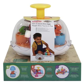 Jeu d'éveil Tomy Toupie Dino Tourne et Pop